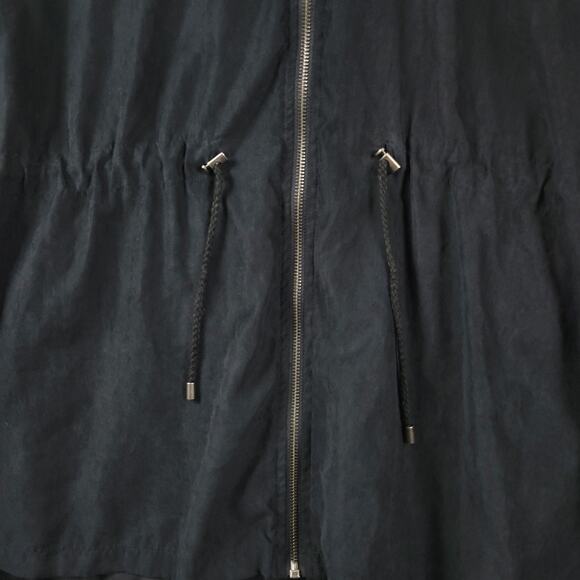 LuLaRoe Black LS Zip Up Hooded Lightweight Jackie Jacket Women's Plus 2XL Pocket - Picture 6 of 13